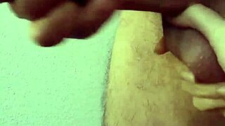 Ella drools on my cock while filming her explosive handjob cum bath