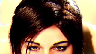 Lara Croft's massive tits and horny JOI commands overload your senses in goon compilation