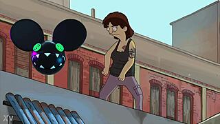 Dancing Bob's Burgers Character Bridged by Deadmau5 Lightwave