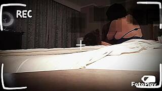 Snowbunnyqueen27's fat belly shakes in BBC interracial threesome with strapon lovers?