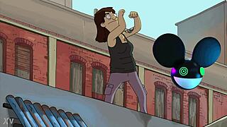 Dancing Bob's Burgers Character Bridged by Deadmau5 Lightwave