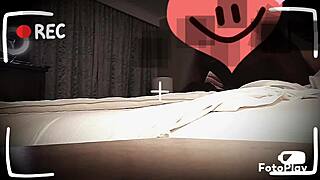 Snowbunnyqueen27's fat belly shakes in BBC interracial threesome with strapon lovers?