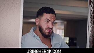 paisley paige's tight asian teen pussy milks peter green's cock for debt