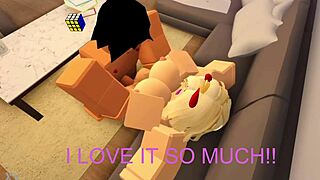 Holy fuck! Nasty Roblox boy wrecks girl's pussy and throat!