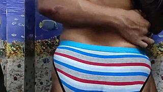 indian wife sneaks homemade bathroom sex fun