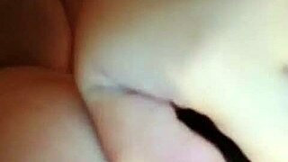 Wifey bends over for sneaky doggy on the kitchen floor.