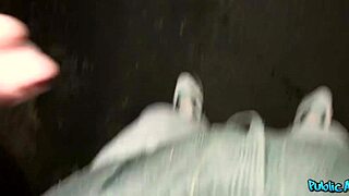 public agent tempts juicy latina's big tits and ass outdoors