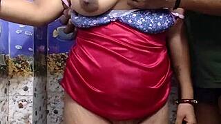 indian wife sneaks homemade bathroom sex fun