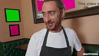 Blonde Gets Bent Over and Fucked Hard in Restaurant Reality