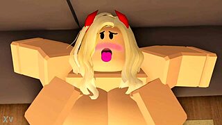 Holy fuck! Nasty Roblox boy wrecks girl's pussy and throat!