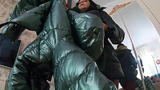 milfycalla deepthroats in fur hooded puffer jacket preview close cumshot