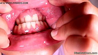 Mouth Fetish Milf Gagged Choked in Closeup BDSM