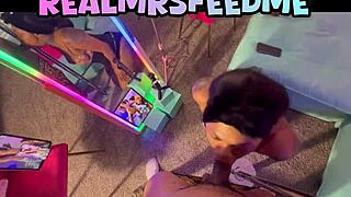 Craving That Bbc Cumshot After Sloppy Balls Licking And Deep Ebony Throat?