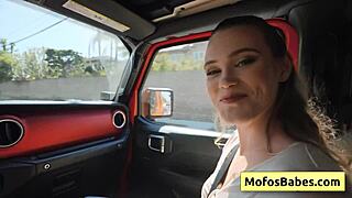 chloe rose sucks charles dera dick naughty while he drives 😈🍆💦