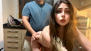 Neighbor Comes For Salt I Ask Him To Fuck Me Kitchen