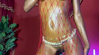 ⭐️ she dances halloween style teasing her pussy and asshole for my big cock fan watching...