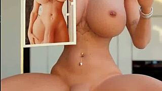 Thicc cock transgender loba slays widowmaker's big breasts in cowgirl ride compilation