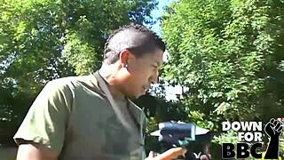 aurora jolie worships bbc poolside before double anal pounding orgasm