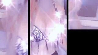 Belly dancer moneyarmany releases version 3 song on september 3 2024 as findom goaldigger with long nails and glasses.