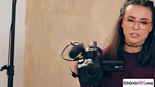 lesbian director intimately demos pussy licking for actresses