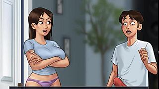 summertime saga debbie 1 español masturbation scene gets so hot 🔥😏💦