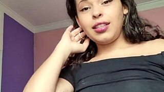 joi hot brunette catches you jerking off and makes you cum for her