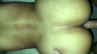 Single mom bends over for quick cash ass fuck before son home
