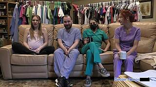 Dr Tampa Ultrasounds Nova Maverick's Shaved Pussy Backstage