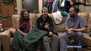 Dr Tampa Ultrasounds Nova Maverick's Shaved Pussy Backstage