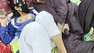 Stepfather Pounds Desi Schoolgirl in Uniform Hard?