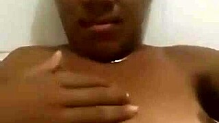 wanna see this black latina teen masturbate in shower?