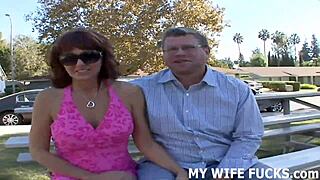 cuckold watches femdom wife ride real man's cock to shaking orgasm