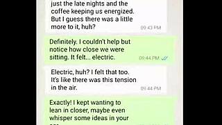 coworkers whisper dirty fantasies with steamy moans