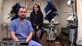 long haired Lainey moans missionary till pussy cum blast