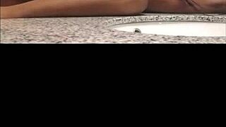 Babymama bent over taking my big black cock doggystyle