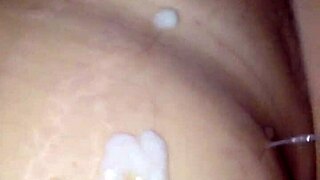 cum all over this big pregnant belly dripping jizz everywhere