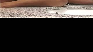 Babymama bent over taking my big black cock doggystyle