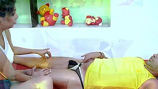 mature indian milf bhabhi massages blows then pussy fucks