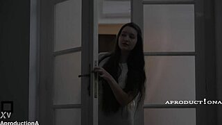 woman soaks herself and surroundings in wet fetish play