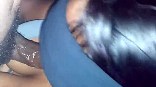 my baby mama shook my legs sucking till i bust on her face and hair