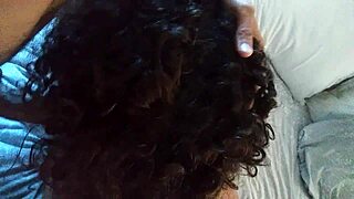 curly latina couple's curvy homemade anal passion unfolds