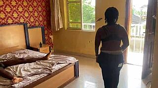 black babes, you licking this huge black cock in our wild threesome backstage?