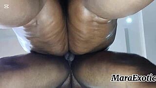 Ever seen an ebony milf's creamy hairy pussy take pov backshots?