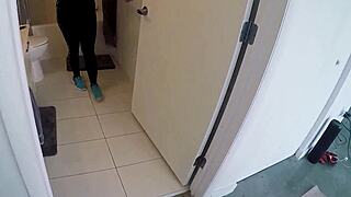 her shower broke so i fucked her big tits in mine pov
