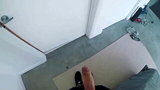 her shower broke so i fucked her big tits in mine pov