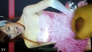 cumming all over tiffany lady marmalade's sexy lingerie-clad asian body