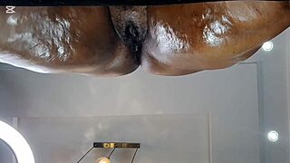 Ever seen an ebony milf's creamy hairy pussy take pov backshots?