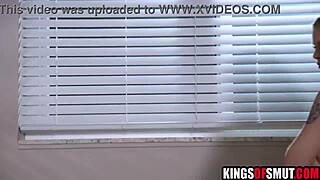 Blonde big tits stepmom follows him to bedroom sex