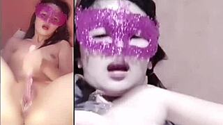 wet asian girl's tight butthole stretches wide for naughty fun