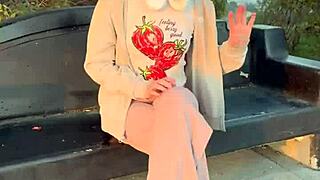 check out my first public flashing turned orgasm in sfw!